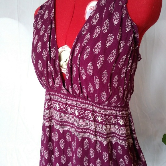 Hippie halter top, Boho Tank, Gauzy Top - Picture 2 of 6